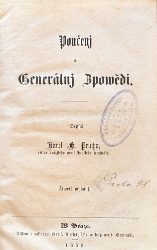 Titulní listy 4. a 5. českého vydání jeho díla, to páté upravil Antonín Skočdopole