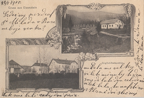 Girglhof na staré složené pohlednici