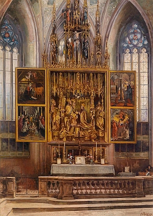 Pacherův oltář v Sankt Wolfgangu