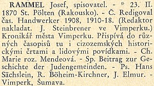 Jako jeden z mála šumavských německých autorů má heslo i v I. ročníku Kulturního adresáře ČSR