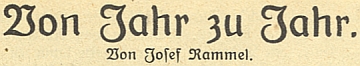 Záhlaví jeho ročního přehledu v šumavském kalendáři křesťansko-sociálního listu Landbote na rok 1923