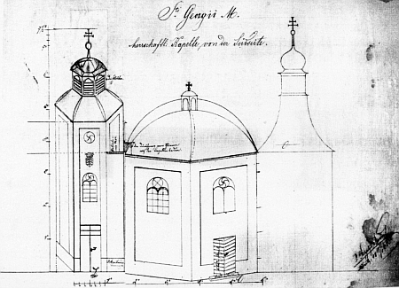 Jeho návrh na rozšíření kaple v Koutu na Šumavě
