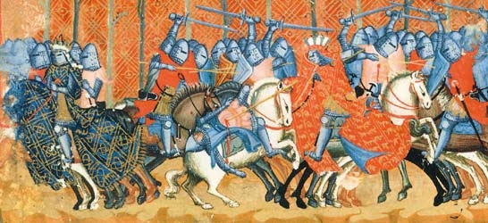 Zobrazení bitvy u Brůdku v Dalimilově kronice