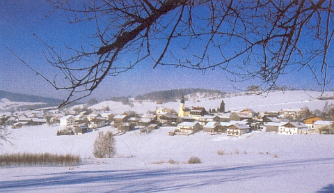 Příhraniční ves Rittsteig, kde vyrůstal