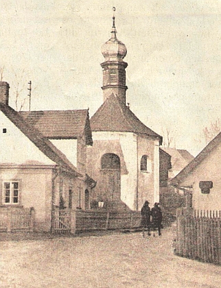 Špitální kaple v někdejším v Ronšperku, stržená roku 1940