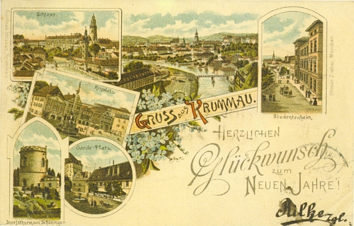 Opravdu jen pouhou náhodou je tato pohlednice, v Krumlově podaná 31. prosince 1898 a vrácená 1. ledna 1899 z Vídně odesilateli, označena příjmením Rilke?