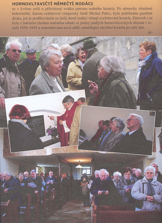 Několik snímků z rodáckého setkání v Horní Vltavici roku 2010 na stránkách
vikariátního měsíčníku "regionu sv. Jana Prachatického"