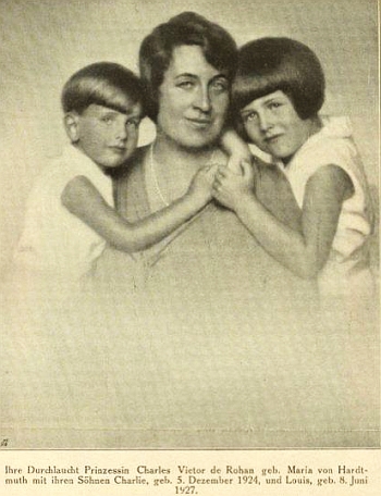 Manželka Marie Anna s dětmi