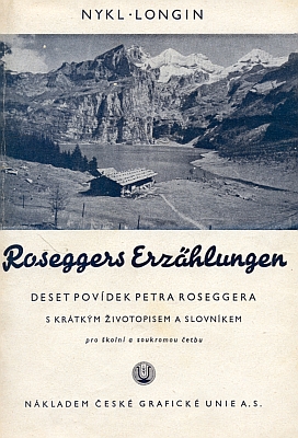 Obálka výboru z Roseggerových povídek, které roku 1941 vyšly "pro školní a soukromou četbu"