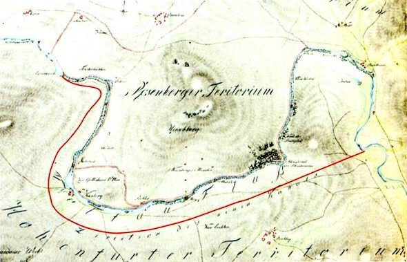 Jím v roce 1768 kreslený plánek obchvatného kanálu při Čertově stěně, jak se dochoval v českokrumlovské pobočce SOA Třeboň