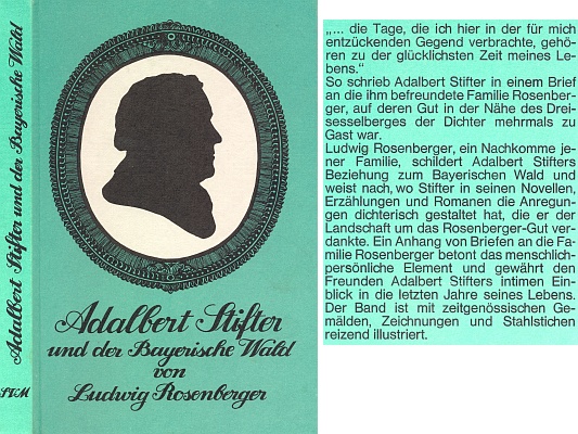 Vazba (1967) jeho knihy o vztahu Adalberta Stiftera k Bavorskému lesu, vydané mnichovským nakladatelstvím Süddeutscher Verlag