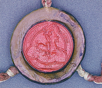 Jezdecká pečeť Petra IV. z Rožmberka