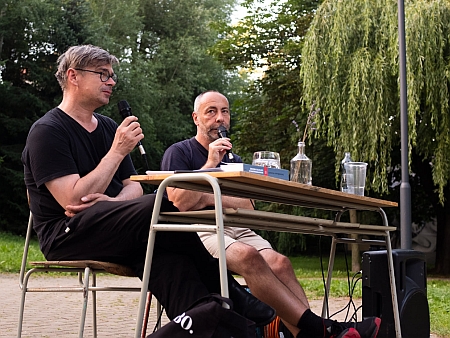 S Martinem Sichingerem na festivalu Šumava Litera ve Vimperku v roce 2021