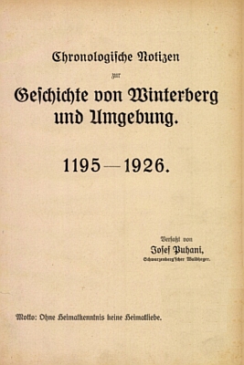 Titulní list Puhaniho knihy (1927)