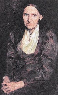 Umělcova matka na obraze z roku 1878