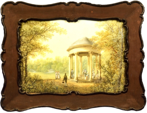 Kruhový templ v parku při Červeném Dvoře na jiném jeho obraze