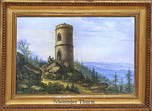... kde byl vystaven i jeho kvaš "Schöninger Thurm"