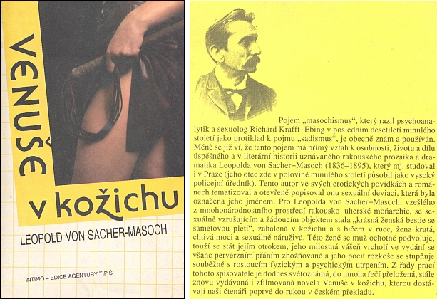 Obálka prvního překladu (1991, vydala Agentura Tip Š v Praze) jeho nejslavnějšího díla do češtiny, který pořídila a doslov o autorovi napsala Gabriela Veselá