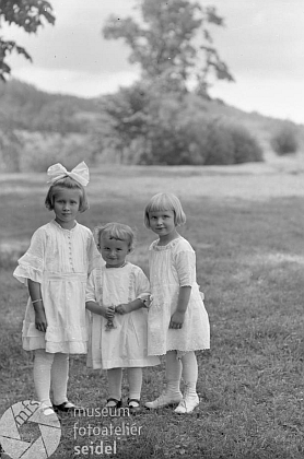 Je ona jedním z těch tří "jabloneckých" děvčátek na Seidelově snímku, pořízeném v létě roku 1922 a objednaném v Českém Krumlově na jméno Jungwirth a adresu"Gasthaus Ogfolderhaid"?