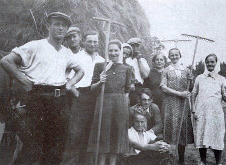 Senoseč u Fronznbauerů ve Ferchenhaidu roku 1938