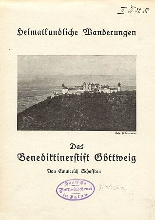 Dvě jeho brožury ze sbírek Jihočeské vědecké knihovny (Österreichischer Bundesverlag, Wien, 1938)