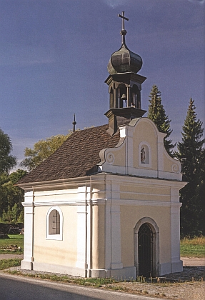 Štítová kaple v Údolí u Nových Hradů