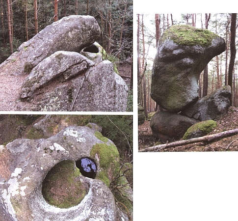 Kamenné mísy a skalní útvary v Sedmihoří, ...