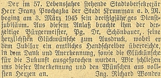 Naposledy jej Budweiser Zeitung zmiňuje v této krátké zprávě Richarda Wondry v březnu roku 1945