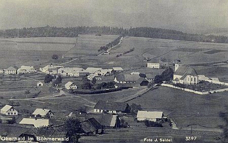 Staré pohlednice ze Zbytin, horní foto Josef Seidel