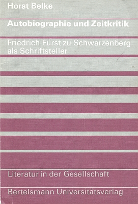 Obálka (1971) monografie o něm a jeho literárním díle z nakladatelství Bertelsmann Universitätverlag