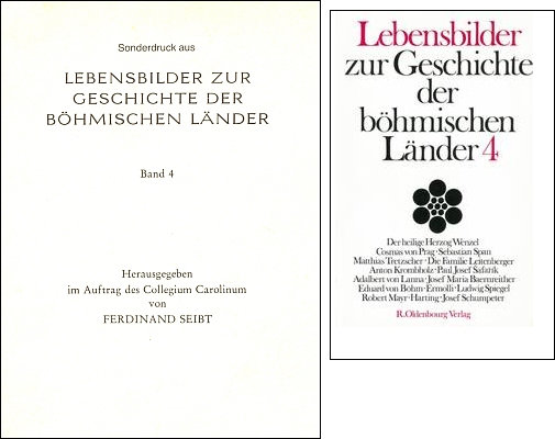 Obálka (1981) separátu s jeho textem (na webu i digitálně dostupným) o Adalbertu Lannovi, který vydal Ferdinand Seibt (1927-2003) z pověření Collegium Carolinum