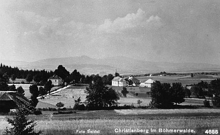 Křišťanov na pohlednici Josefa Seidela