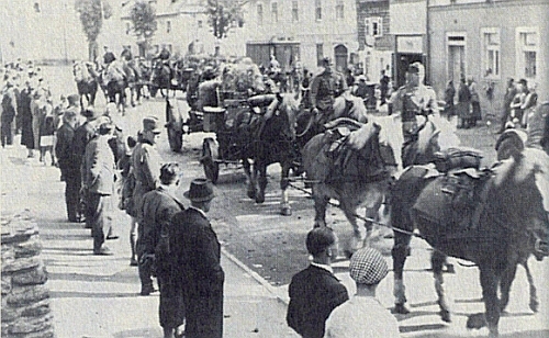 Odchod německé armády po ukončení akce v Sudetech v druhé polovině října 1938 ze Železné Rudy