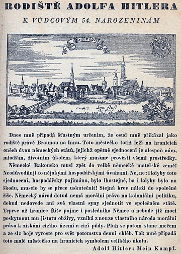 Takto uctil jeden protektorátní časopis v roce 1943 "Vůdcovy" 54. narozeniny