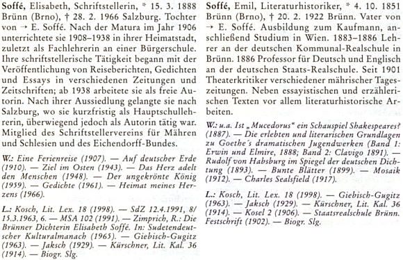 O ní a jejím otci na stránkách životopisného lexikonu k dějinám českých zemí