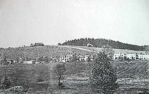 Dolní Hraničná roku 1956, těsně předtím, než byla srovnána se zemí