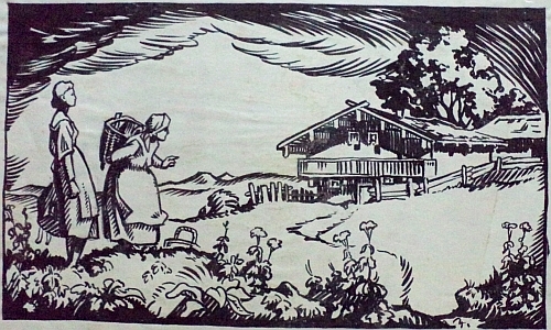 ... a k povídce "Das Koppstoanweibele", jejíž autorkou je rakouská spisovatelka Hilda Povinelli, vyšlo v kalendáři Feuerwehr-Kamerad rovněž na rok 1940