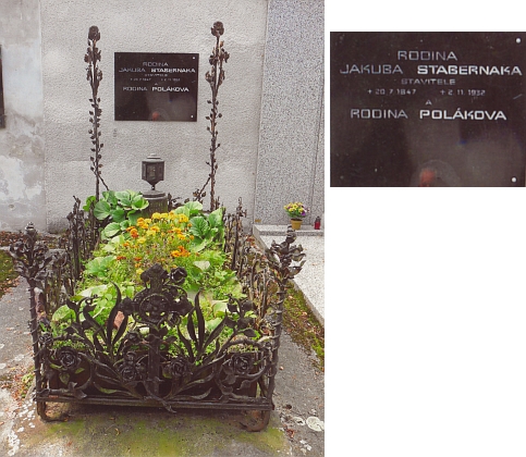 Hrob na českobudějovickém hřbitově u sv. Otýlie