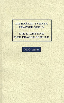 Obálka (2003) dvojjazyčného vydání Adlerova eseje s ukázkami ze Steinerova díla v brněnském nakladatelství Barrister & Principal