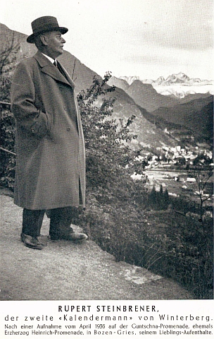 Otec Rupert na snímku v Tyrolských Alpách roku 1936