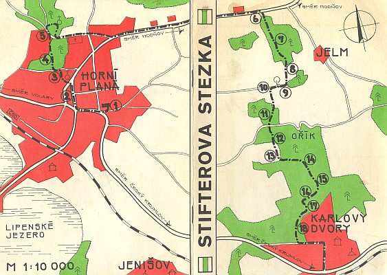 Stifterova stezka od rodného domu k Machtlovu buku (č. 9) a Karlovým Dvorům