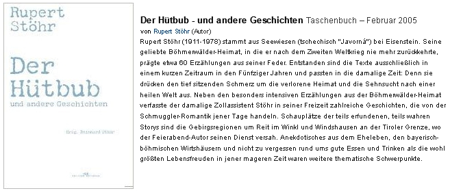 Anonce jeho knihy (2005), vydané v Münsteru nakladatelstvím Monsenstein und Vannerdat, na stránkách internetového knihkupectví Amazon