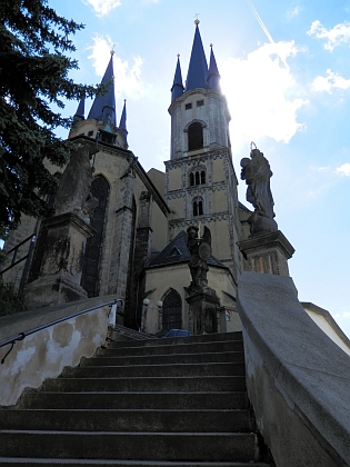 Chebský kostel sv. Mikuláše, kde byl pokřtěn