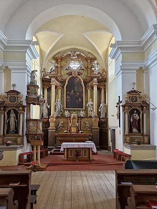 Farní sv. Alžběty Portugalské v Protivíně, kde byl pokřtěn