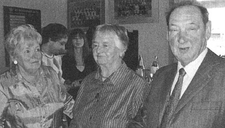 S manželkou Ernou a švagrovou Elfriede při oslavě osmdesátých narozenin