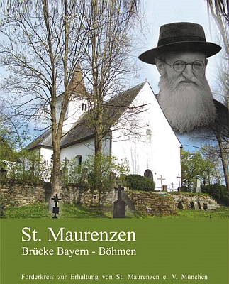 Obálka (2009) jeho knihy o záchraně kostela v Mouřenci - v jedné verzi s portrétem posledního zdejšího faráře, jímž byl páter Andraschko (Förderkreis zur Erhaltung von St. Maurenzen, Mnichov)