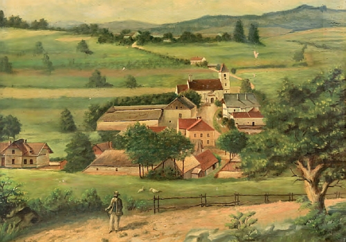 Jeho obraz, zachycující Polnou na Šumavě, je dnes ve sbírkách Regionálního muzea v Českém Krumlově