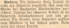 O jejím učitelském osudu na stránkách krajanského měsíčníku v roce 1956