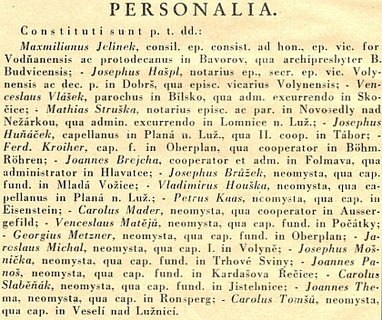 Diecézní list tu oznamuje v roce 1936 jeho ustanovení v Ronšperku (dnes Poběžovice) jako novokněze