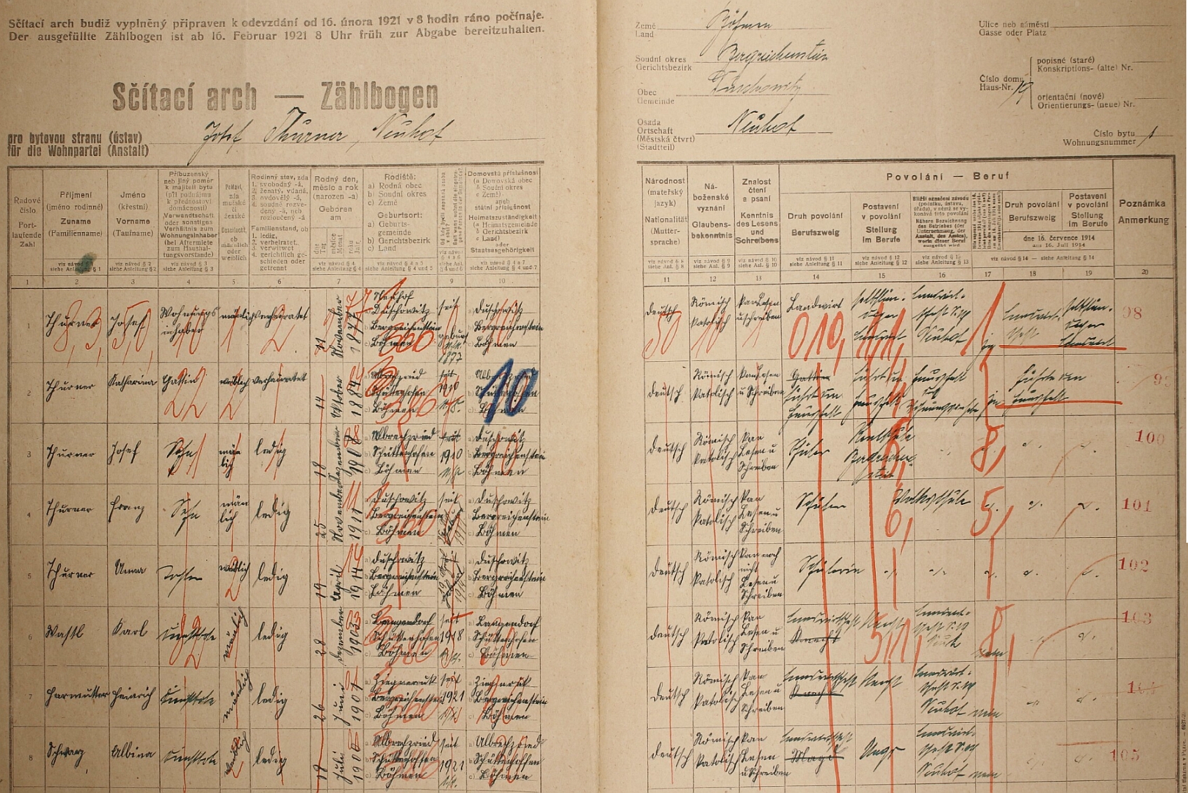 ... a čp. 19 v Novém Dvoře